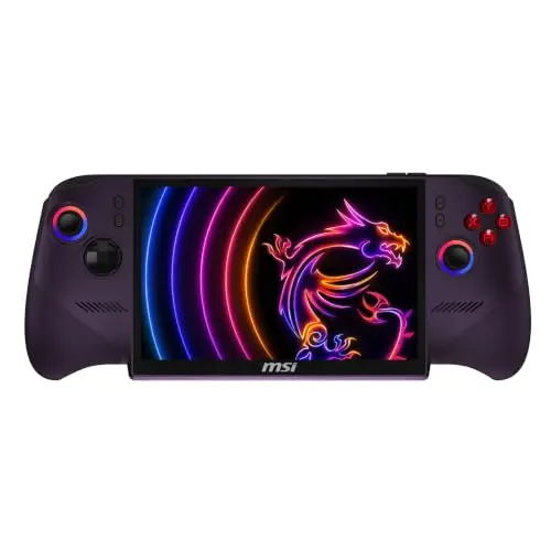 MSI Claw 8 EX AI+ console de jeu portable violette