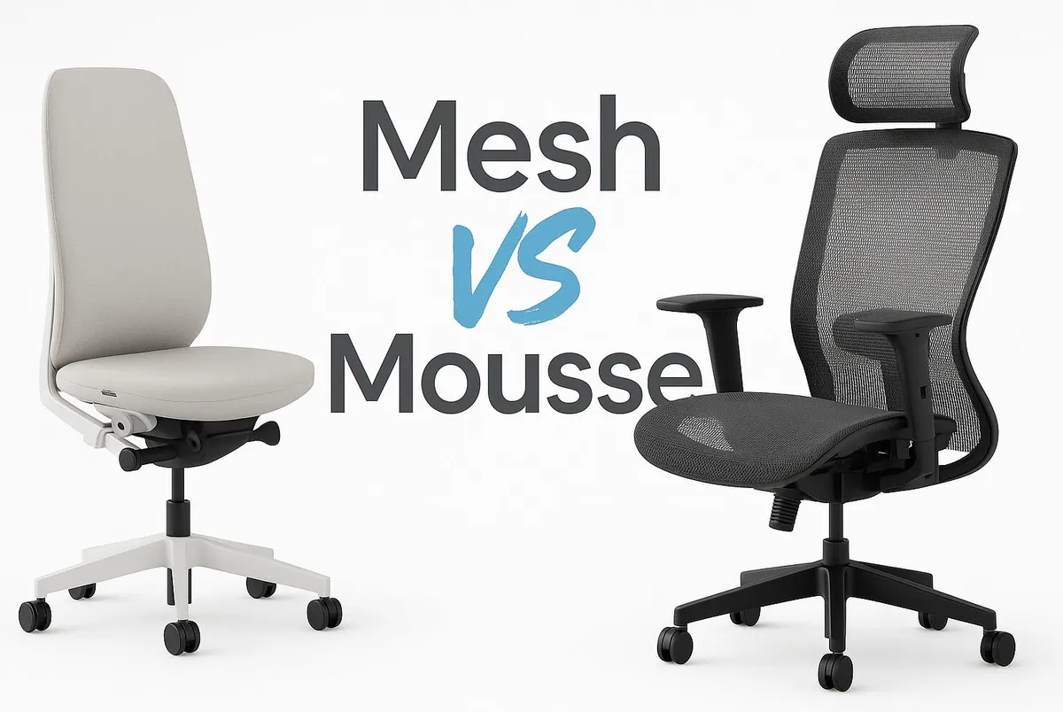 Chaise de bureau MESH vs MOUSSE