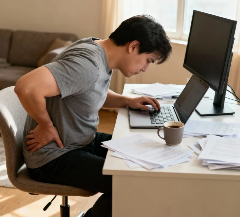 Mal de dos télétravail
