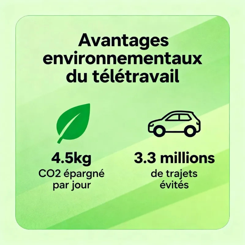 Impact environnement télétravail